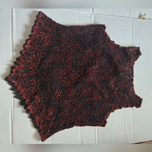 Vintage JND New York Beaded Sleeveless Women's Blouse Size Lrg - Picture 4 of 11